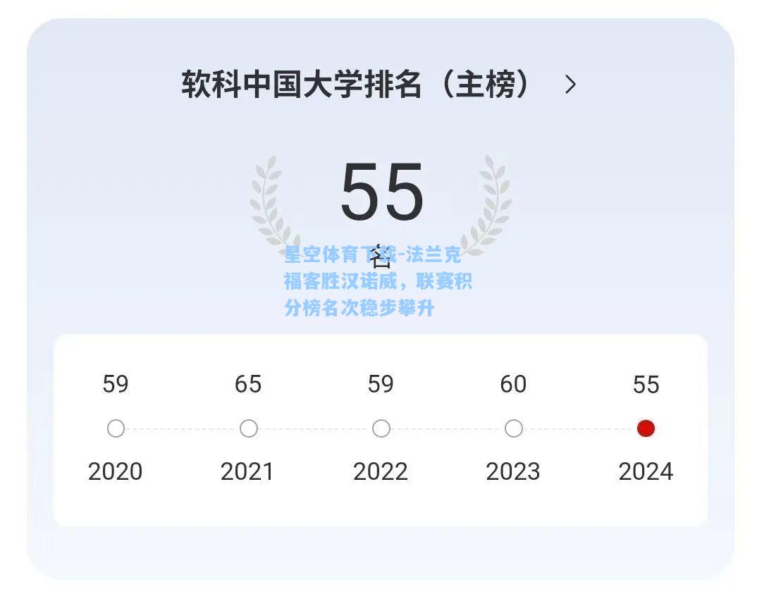 法兰克福客胜汉诺威，联赛积分榜名次稳步攀升